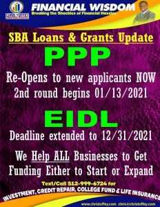 Read more about the article SBA Loans & Grants Update