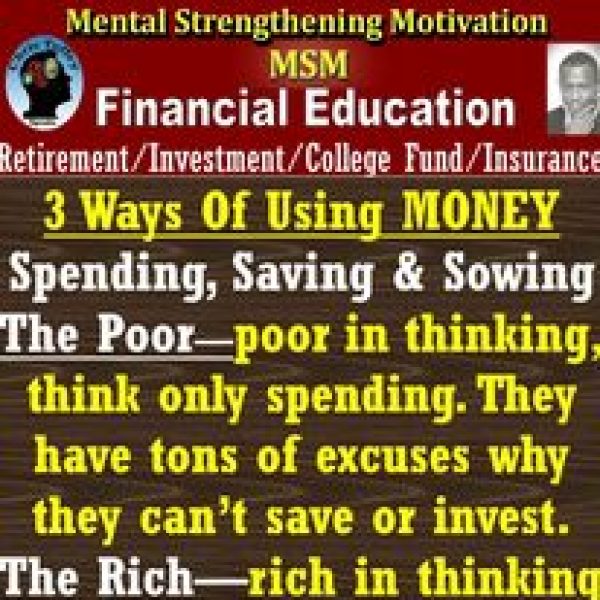 3 Ways of Using Money