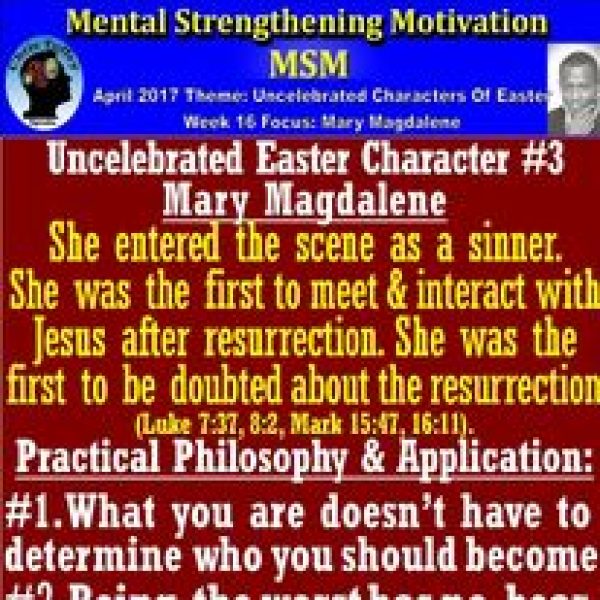 Uncelebrated Easter Character Mary…