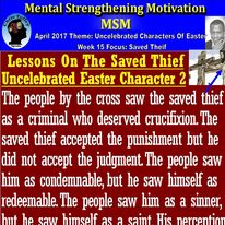 Read more about the article Lessons of the saved Thief…