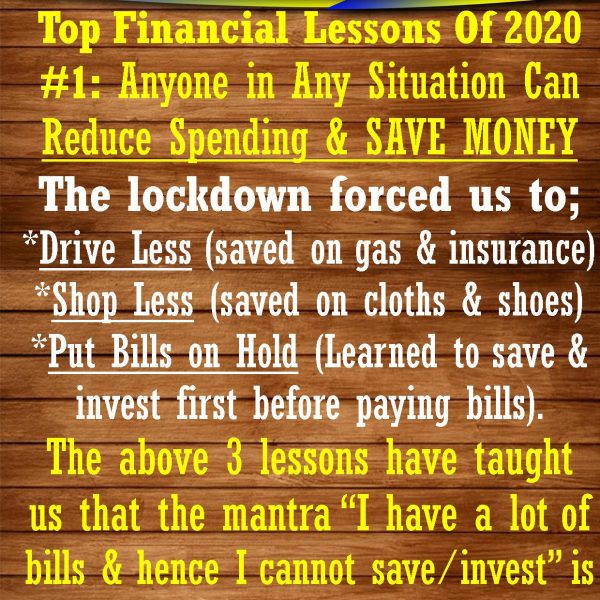 Top financial Lessons of 2020 #1