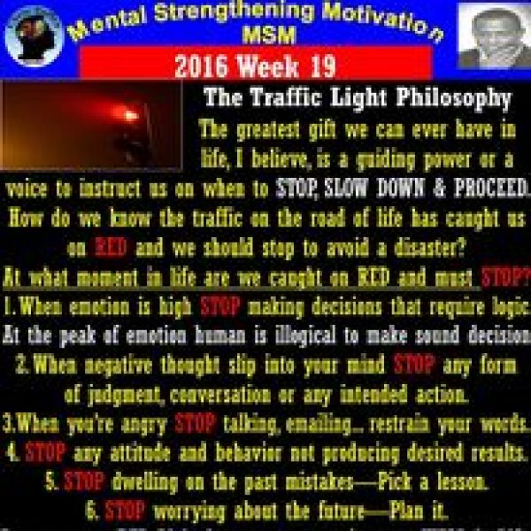 The Traffic Light Philosophy