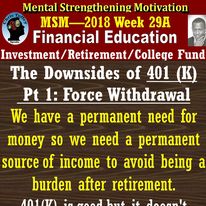 You are currently viewing The Downside of 401 (K) Pt. 1: Force…