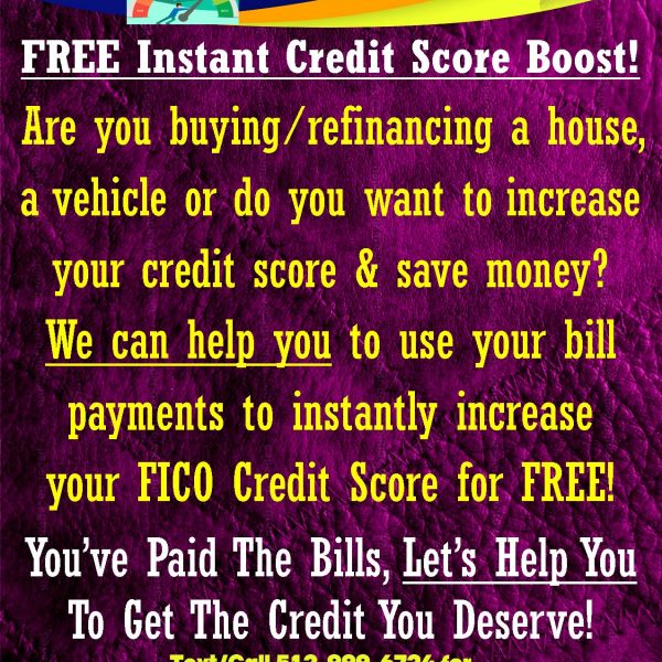 Free Instant Credit Score Boost