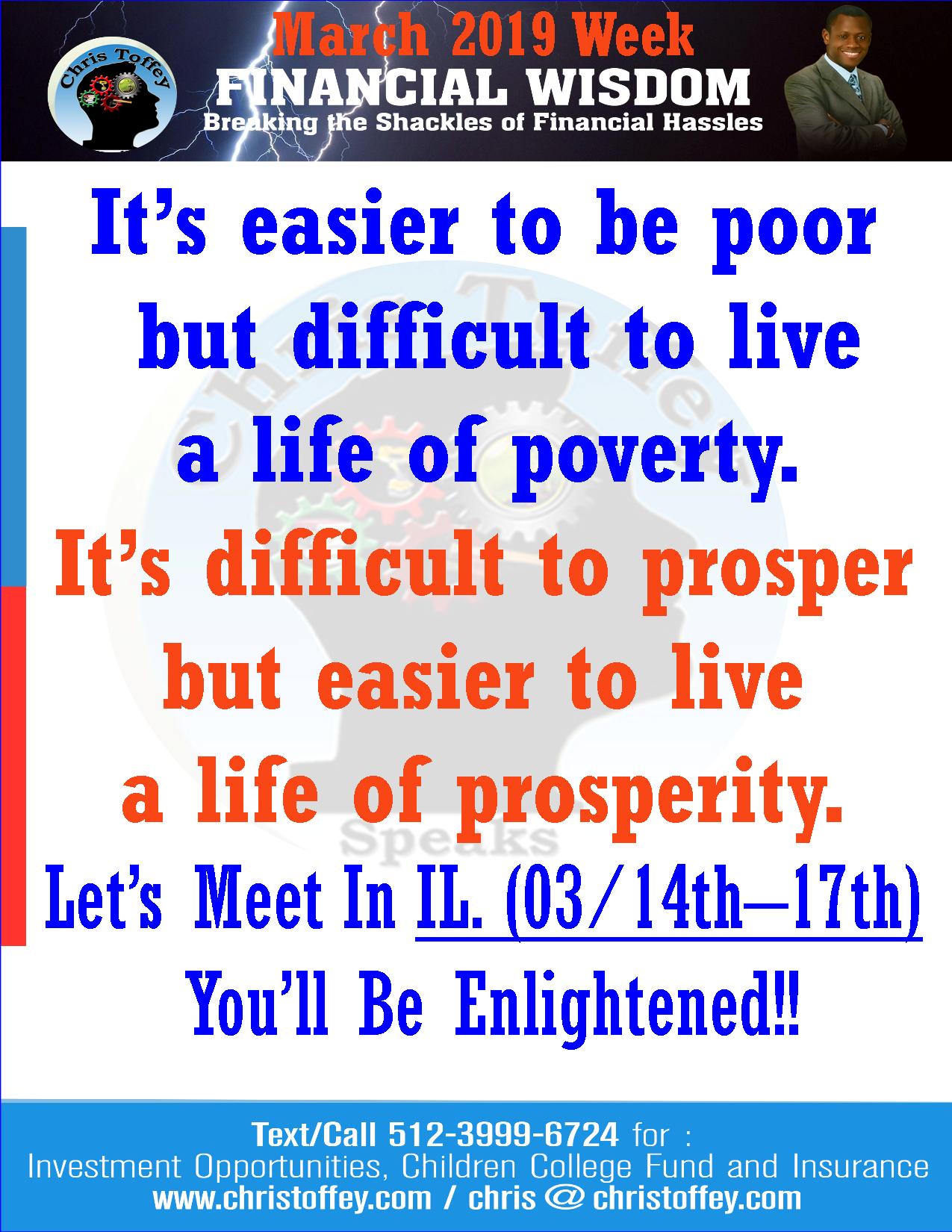 You are currently viewing It’s easier to be Poor but difficult…