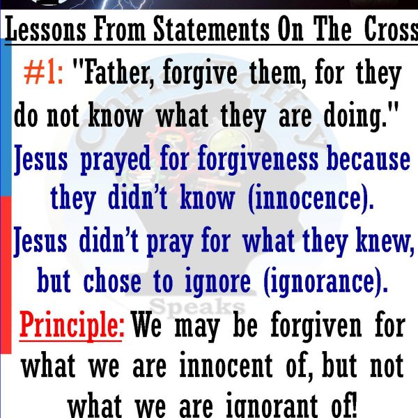 Lessons from Statements on the Cross