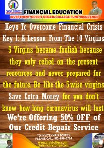 Read more about the article Keys to Overcome Financial Crisis #1