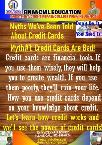 Read more about the article Myths we’ve been told about Credit Cards #1