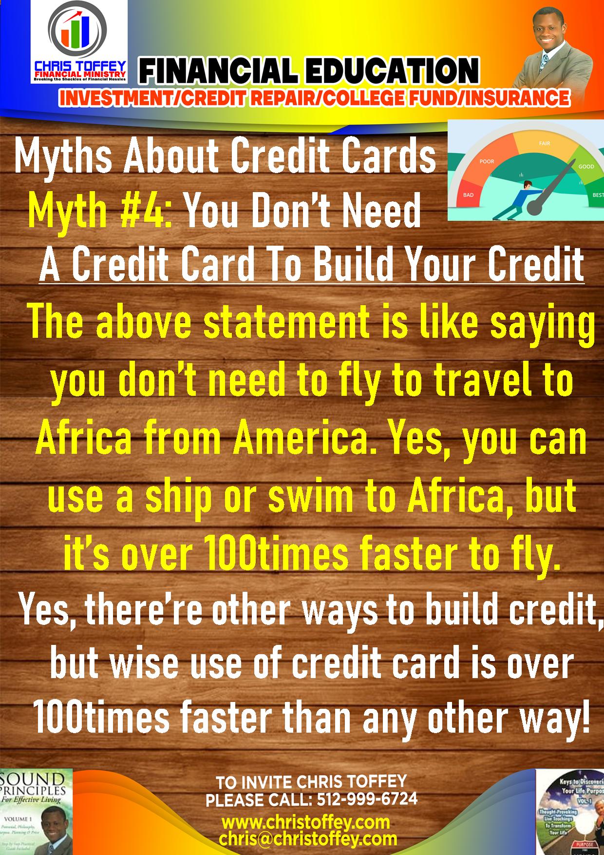 You are currently viewing Myths we’ve been told about Credit Cards #4