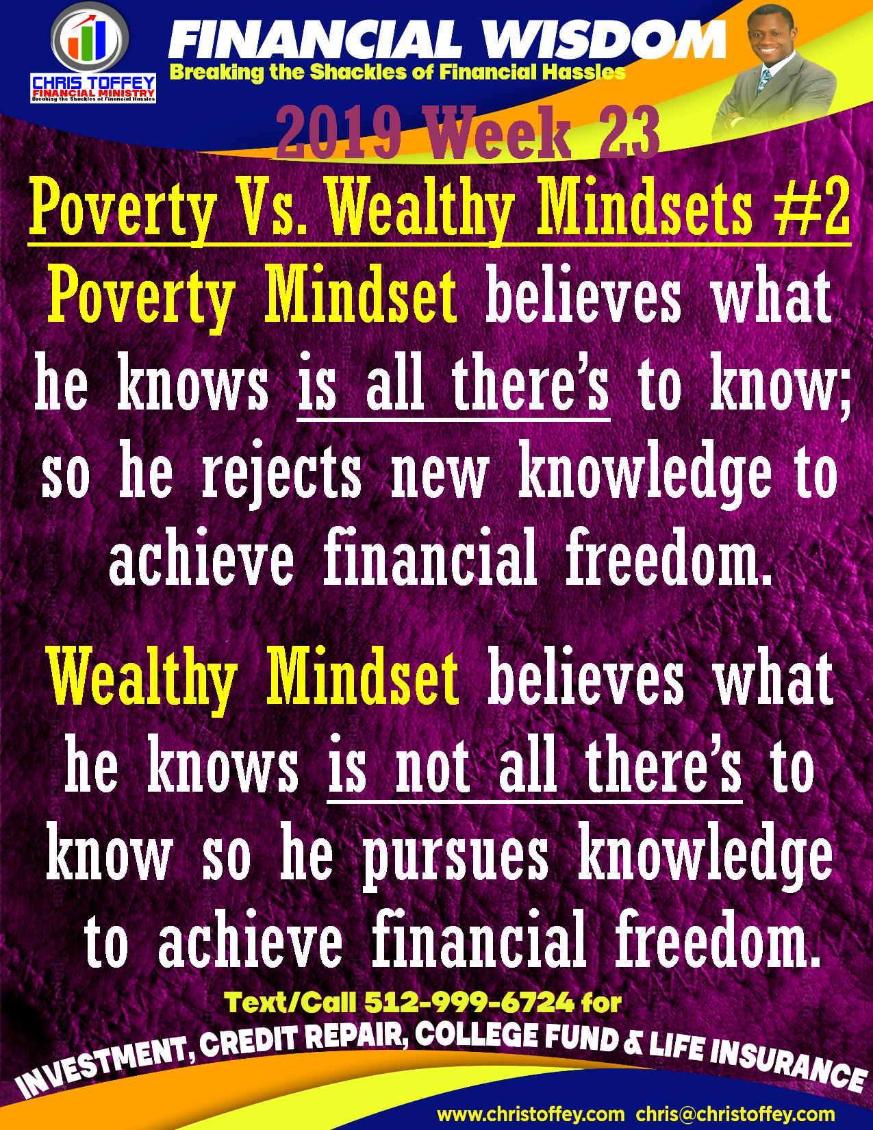 You are currently viewing Poverty vs. Wealthy Mindsets #2