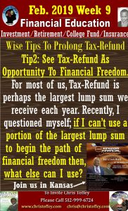 Read more about the article Wise tips to prolong Tax- Refund #2
