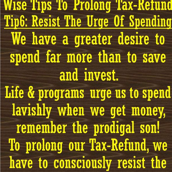 Wise tips to prolong Tax- Refund #6