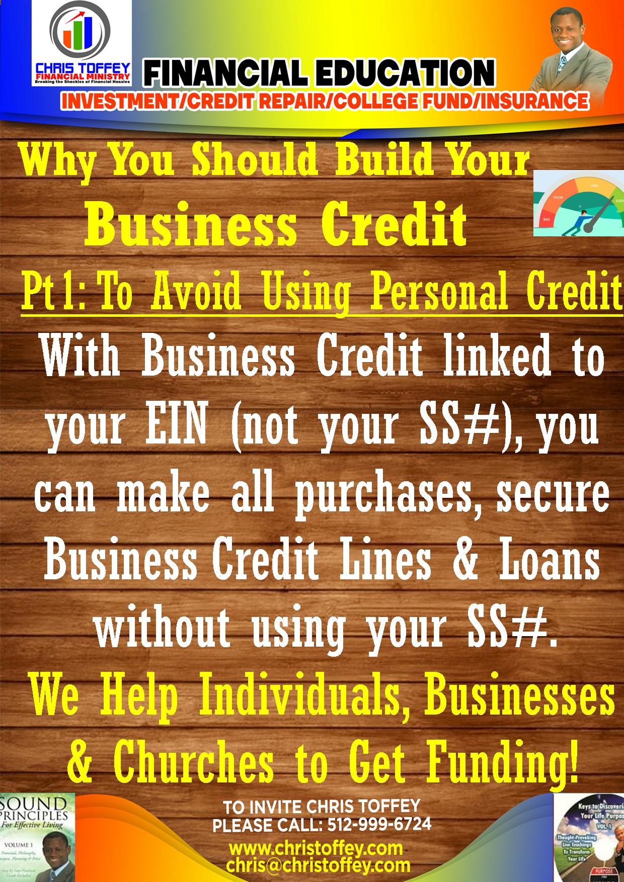 You are currently viewing Why should you Build your Business Credit