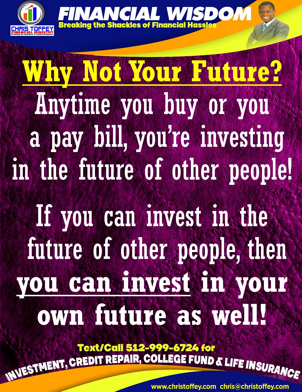 You are currently viewing Why not your Future?
